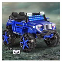 Babyhug Bugatti Jeep Two Seater  Ride On with Light & Sound - Blue-23
