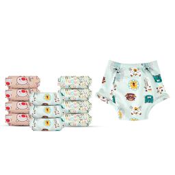 Snugkins 100% Cotton Snug Farm & Kindergarten Tales Potty Training Pull Up Pants Size 2 Fits- Pack of 12-22