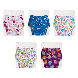 SuperBottoms BASIC Reusable Cloth Diaper for babies 0-3 Years | Freesize Adjustable, Washable and Reusable Cloth Diaper for babies | Shell with insert | Pack of 5-3