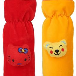 INPOUT Pack of 2 Velvet Smooth Soft Fabric Feeder Covers - Color may Vary-14