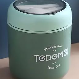 SCHOOLISH Portable Thermal 530ML Lunch Box with Stainless Steel Spoon, Vacuum Insulated Food Container, and PP Plastic Soup Cup- PACK OF 1- COLOR MAY VARY-image-73