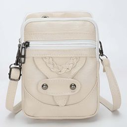 SYGA Women's Pu Leather Material With Western Style Pattern, Sling Bag (White)-7