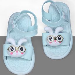 NEW STEPS Bunny Applique Detailed Sandals - Blue-image-99