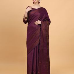 SHRIMAY Woven Design Zari Art Silk Banarasi Saree-image-45