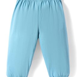 Tango Single Jersey Knit Lounge Pants With Focus On Good Stuff Text Print - Light Blue image 2