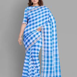 The Chennai Silks Checked Zari Pure Cotton Kovai Saree-picture-54