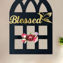 Art Street Black MDF Window style Wall Decor-image-28