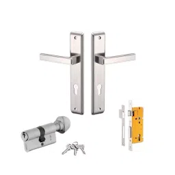 Dorset Kaira HLKAIASC 203.2 mm (8 Inch) Silver Chrome Finish Zinc Mortise Door Lock Set-image-12