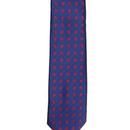 Tossido Blue Woven Design Broad Tie-image-55