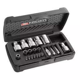 FACOM 1/2-1/4 inch Standard Socket Bit Set , RSX.19BPB (Set of 21 Pcs)-46