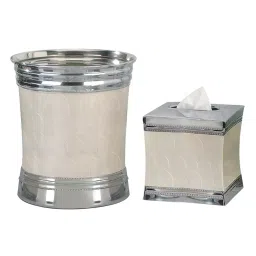 Plumeria Metal Fantasy Crafted Dustbin And Boutique Tissue 1 Set FA89H-image-96