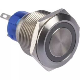 RS PRO Illuminated Push Button Switch Momentary 22.2 mm Cutout SPDT Blue LED 250 V AC, 1759325-image-45
