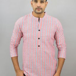 Anouk Rustic Men Patchwork Handloom Kurta-picture-29