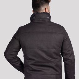 HUE & HIDE Men Colourblocked Longline Puffer Jacket image 5