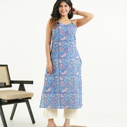 GOODHAND Women Floral Printed Thread Work Kurta-image-51