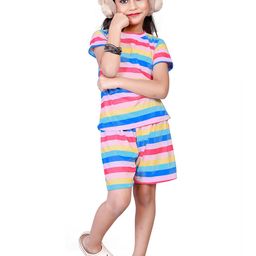 BAESD Girls Printed T-shirt with Shorts-image-39