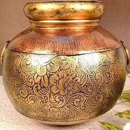 apka mart Egypt Style Matka Shape Flower Vase Decorative Table Vase for Home Decor-picture-27