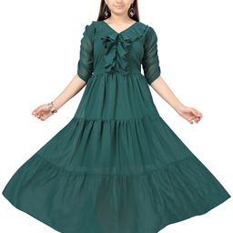Aarika Green Georgette Maxi Dress-picture-38
