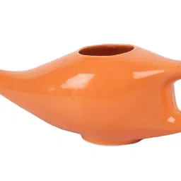 PAXMAX Nasal Cleansing Porcelain Ceramic Neti Pot Orange 250 ml-image-20