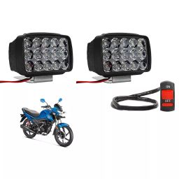 Cartronics 15  LED Fog Light With On/Off Switch  for Honda Livo  (Set of 2 Pcs)-29
