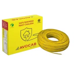 AVOCAB Flame Retardant House Wire 1.5 Sq.mm 1 Core Yellow 90 m Cable Length-image-65