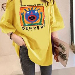 Outzidr Fwdstoresaleaug Women Graphic Printed Oversized T-Shirts-image-11