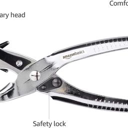 amazon basics Leather Hole Punch Set, Rotary Puncher, Multi Hole Sizes Maker tool, Pack of 1 image 2