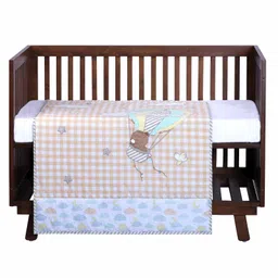 Abracadabra Cotton Baby Quilt Lost in Clouds Theme - Orange-picture-3