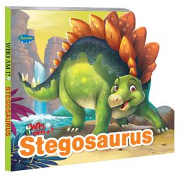Who Am I Stegosaurus Board Book - English-11
