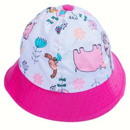 FS Kids Jungle Printed Summer Round Hat - Pink-picture-18