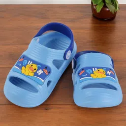 Yellow Bee Duck Designed Sandals - Light Blue-picture-8