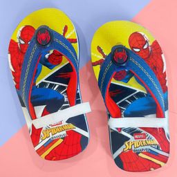 Kidsville Marvel Featuring Spiderman Designed Flip Flops - Yellow & Blue-picture-27