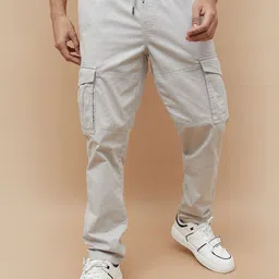 Fame Forever by Lifestyle Men Tapered Fit Cargos Trousers-image-40