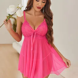SSoShHub Women Self Design Baby Doll-image-54