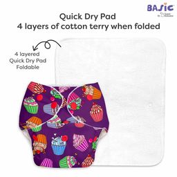 BASIC SuperBottoms Reusable Cloth Diaper for babies 0-3 Years | Freesize Adjustable, Washable and Reusable Cloth Diaper for babies | Outer Shell only | (No inserts included) - Pack of 3 image 3