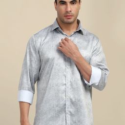 AMSWAN Men Opaque Printed Casual Shirt-image-77