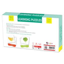 Popcorn Games & Puzzles Learning Puzzles Fruits & Vegetables for Kids Improves Focus Memory Logic & Fine Motor Skills - 50 Pieces image 4