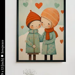 SOWPEACE Green & Red 1 Piece Canvas Abstract Wall Photographs-image-97