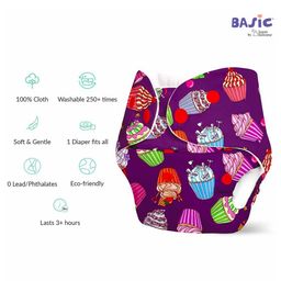BASIC SuperBottoms Reusable Cloth Diaper for babies 0-3 Years | Freesize Adjustable, Washable and Reusable Cloth Diaper for babies | Outer Shell only | (No inserts included) - Pack of 3 image 5