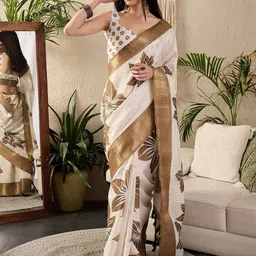 Saree mall Floral Zari Sungudi Sarees-image-65