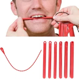 mj talktools Jaw Grading Bite Blocks Reusable and Durable Speech Therapy Tool (Red) -2 Pack Teether image 2