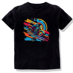 KAVEE Boys Bio Finish Graphic Printed Round Neck Pure Cotton T-shirt-image-36