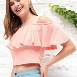 DressBerry Off-Shoulder Crepe Bardot Top-image-36