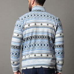 SZN Men Blue Cotton Printed Long Sleeves High Neck Sweatshirt-picture-20