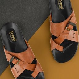 Trump Men Tan Flip Flops-image-94