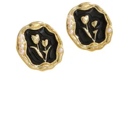 VAGHBHATT Set Of 2 Gold-Plated Heart Shaped Studs image 2