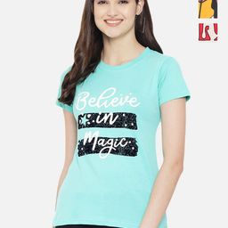 Dreambe Women Pack of 3 Typography Printed Round Neck Cotton T-shirts-picture-15