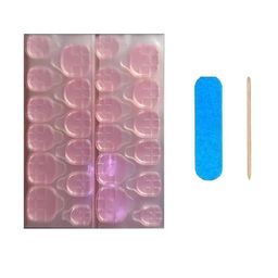 STYFY Set Of 24 Reusable Luxe Press On Nails With Adhesive Tabs - Damn!! Glam image 3