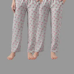 Women Pack Of 2 Relaxed-Fit Casual Wear Lounge Pants/Pyjama-image-84