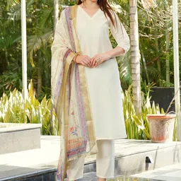 Sita Women Solid Viscose Rayon Kurta Sets With Dupatta-picture-46